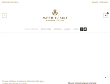 Tablet Screenshot of matthieuaime.com